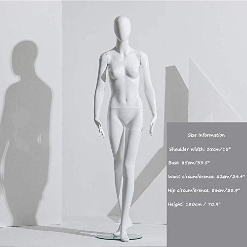 TAISK Professionelle weibliche Schaufensterpuppe Ganzkörper sitzend weiblicher Körper Bekleidungsgeschäft Schaufensterständer Dummy Frauen Hochzeitsmodell (K)