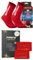PASTE - XL 2er Set: TAPEDESIGN Fußball-Socken (Classic) Schienbeinschonerhalter (rot) - Sport- & Fussball-Socken mit Schienbeinschoner Halterung & Sport-Socken Kinder, Herren, Damen