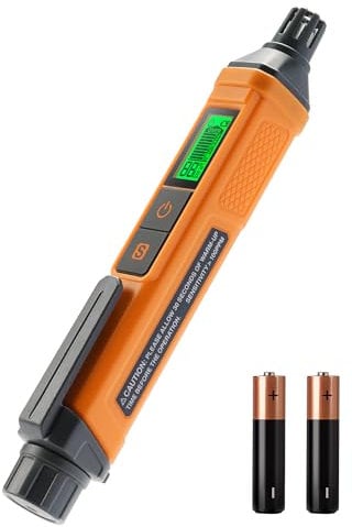 Detector de Gas TopTes PT205, Detector Fugas Gas Natural con Alarma Sonora y Visual, Detector Gas de Propano, Metano, Butano y Gas Combustible con%LEL, para Hogar y Caravana (Incluye 2 Pilas)-Naranja