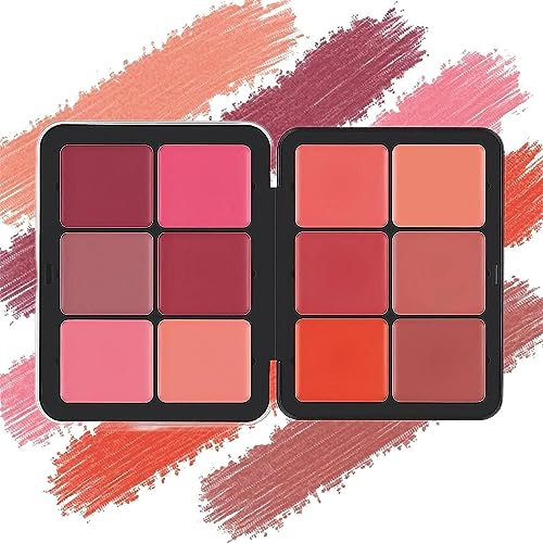 Concealer-Palette, Make-up-Palette mit 12 Farben, wasserfeste, langanhaltende Creme-Concealer-Palette/Rouge-Palette, sorgt für makellose Haut (Blush Palette)