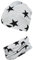 TupTam Jungen Beanie Mütze Schlauchschal Kinder 2er Set Herbst Winter gefütterte Übergangsmütze mit Loop, Farbe: Jersey zweilagig - Sterne Schwarz Grau, Hat Size: 52