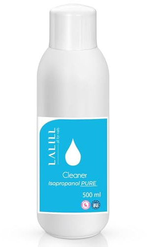 Lalill Nail Cleaner 500 ml - Isopropanol 99% IPA Dégraissant pour vernis à ongles, gels, hybrides et pinceaux - Nettoyant pour ongles en gel - Dissolvant pour vernis gel