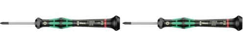 Wera 05118026001 2050 PH Elektronik-Kreuzschlitzschraubendreher, PH 0 x 40 mm, Ø 3.0 (Packung mit 2)