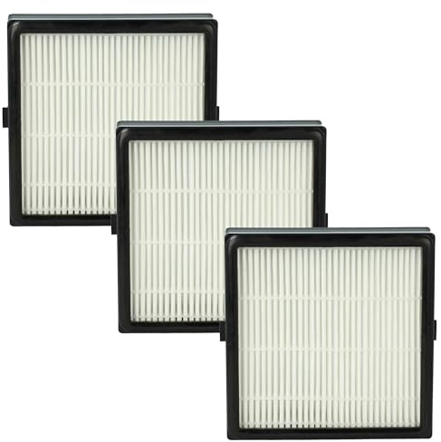 vhbw 3x Staubsaugerfilter kompatibel mit Nilfisk King Hygienic | Special Staubsauger - HEPA-Filter Schwarz Weiß