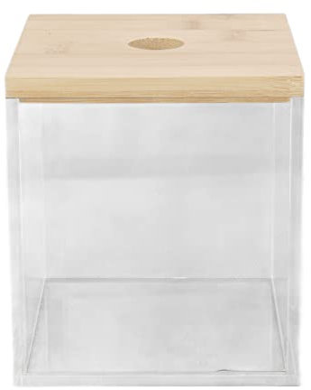 Tyenaza Coffee Capsule Storage Box, Clear Acrylic Coffee Capsule Holder Box with Lid Storage Box, Coffee Pod Holder for Coffee Shop Home Dessert Shop