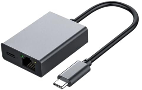 Desikixudy Pour TV 4K Adaptateur de Base USB C Ethernet Adaptateur USB C un Ethernet Support Plug et Play Charge PD