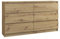 roe furniture Kommode mit 6 Schubladen - Modern Schubladenschrank - Komodenschrank - Schubladenkommode 140 cm Breit - Artisan