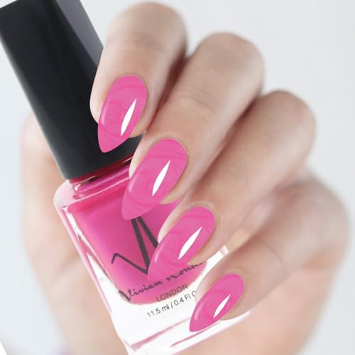 Classic Nail Polish Quick Drying Nail Varnish Long lasting No UV Need Natural Classic Nail Polish (118 - Rose Pink)