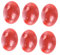 Anneome 10 Stk Zeitsteinzubehör zum Selbermachen Perlen aus Halbedelsteinen Perlen zur Schmuckherstellung Achatstein schmucksteine gemuse Achat-Edelstein-Patch Cabochons aus rotem Stein
