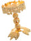 TOPBATHY Leuchter Judentum Kerzenhalter Kerzenständer im europäischen Stil Stumpenkerzenhalter Partydekoration Hochzeit Kerzenhalter Vintage Desktop-Kerzenhalter Zinklegierung Golden