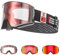 KAPVOE Selbsttönend Skibrille Snowboard skibrillen Photochrome magnetischen Linsen 100% UV400 Schutz Anti-Nebel für Damen Herren und Jugendliche kompatibel mit Helm ideal für Ski und Eisskaten 01