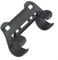 Secure Pump Frame Clip Holder for Mountain Bikes, Nylon Construction, (Black)