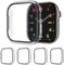 AOTUAO 4 Piezas Funda Compatible con Apple Watch Series 10 46mm, Estuche Rígido Delgado PC Protector de Pantalla Cristal Templado para iWatch Series 10 46mm (4 Transparente)