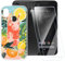 ESACMOT Schutzhülle mit Sommerzeitmuster, kompatibel mit CAT S52 + [2er-Pack] Displayschutzfolie aus gehärtetem Glas, stoßfeste Schutzhülle für CAT S52 (5,7 Zoll)