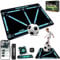Fussball Matte Mit Fussballtrainer 90x60cm Rutschfest Silent Fussballmatte Training Kinder – Trainingsmatte Für Ballkontrolle & Schritt-übungen Stoßdämpfende Fußball Trainingsmatte Trainingszubehör