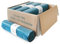 Hypafol LDPE-Regenerat Müllsäcke 120L – Blau, Typ 70, 700x1100 mm – Reißfest, Recyclingmaterial – 4 Rollen à 25 Stück (100 Beutel)