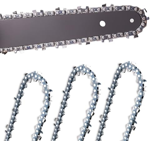 LADAMI 3 Stücke Sägeketten 8 Zoll Kettensäge Kette, 1/4 1,2mm 45 Gliederkette Universal-Kette für Kompatibel mit allen 8 Mini Kettensäge für Gartenbau Landwirtschaft, Baumschnitt