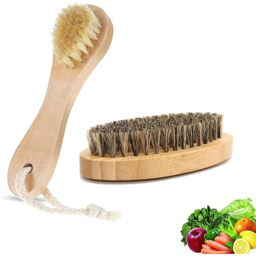 2 Stück Kartoffelbürste Gemüsebürste, Hochwertige Küchenbürste Für Kartoffeln, Karotten Und Gemüse, Pilzbürste Pfifferlinge Mit Langlebigen Borsten, Ideal Für Die Tägliche Küchenreinigung
