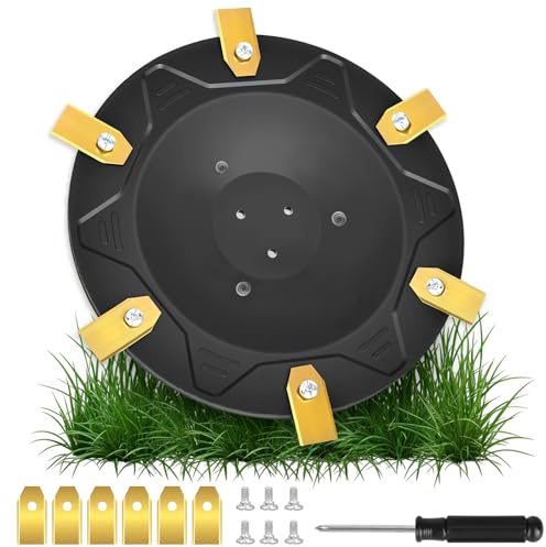 Mähteller Kompatibel mit ECOVACS Goat O500, O800, O1200, G1-800, G1-2000, G1, Messerscheibe aus Glasfaserverstärktem Kunststoff, Ersatzmesserteller Mähroboter, Rasentrimmer-Ersatzteile mit 6 Klingen