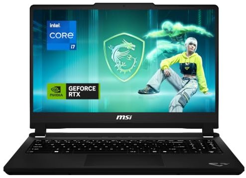 MSI Cyborg 15, Gaming Laptop, 15,6 Full HD 144 Hz Display, Intel Core i7-13620H, NVIDIA GeForce RTX 5060, 16 GB RAM, 512 GB SSD, Windows 11 Home, QWERTZ Tastatur, Platingrau, C13WFO-613YNN