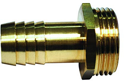 Boutté – Embout laiton mâle M26x34 cannelé pour tuyau Ø20 – Raccord solide d’arrosage
