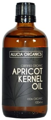 Alucia Organics Olio di nocciolo di Albicocca (Apricot Kernel Oil) Certificato Organico 100ml