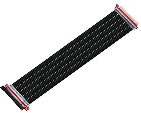 SilverStone SST-RC04B-400 - Premium Flexibles Riser-Flachbandkabel PCI-E x16 Gen 3.0 , EMI-Abschirmung, 40 cm