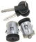 1 par de cerradura de barril Set de cerradura de puerta con llaves compatibles con Peugeot Expert (1995-2007)