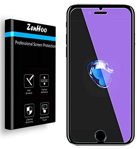 for iPhone SE (2nd Gen, 2020) [NOT for iPhone SE (1st Gen)], Anti Blue Light [Eye Protection] Tempered Glass Screen Protector, ZenHoo