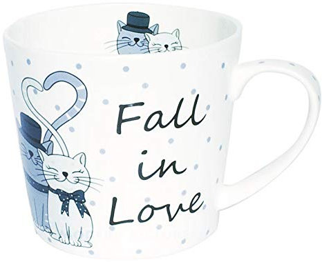 Tasse Kaffee Tee Katzen verliebt Fall in Love Porzellan Jameson & Tailor