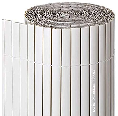 Suinga Brise-Vue Double Face 1 x 3 m, PVC Blanc, apporte Un Aspect Moderne, élégant et différent dans Votre Jardin ou sur Votre terrasse.