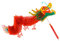 SOIMISS 1. 5M 3D Nouvel an Chinois Dragon Guirlande Lanterne Rouge Décoration Fu Festival du Printemps Chinois Décor À La Maison Bonne Chance Pendentif Suspendu 2021 Chinois Oeuf
