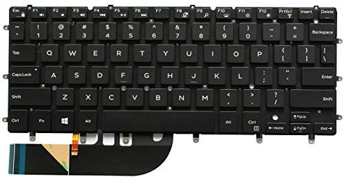 U Brand Mechanische Tastatur für Dell XPS 13 9343/9350/9360, Inspiron 13 7347/7348/7352, Inspiron 15 7547/7548, Schwarz