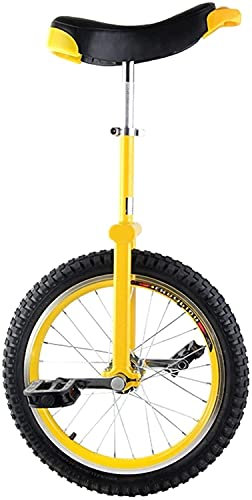 JINCAN. Anfänger Unisex Unicycle, 16.12.20/24 Zoll Balance Bike Rad-Einrad mit Anti-Skid-Reifen und einstellbarem Freigabesattel (Größe : 18inch)