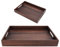 Made of Walnut Walnut Tray Japanese Tea Set Storage Shelf Rectangular Solid Wood Storage Tray Walnut Color Design for Tea Coffee Fruit Snack(1#)