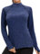 Soneven Thermoshirt Damen Langarm Winter Fleece Pullover Thermo Laufshirt Funktionsshirt Damen Langarm Winter Sportshirt Damen Langarm Warm Langarmshirts Atmungsaktiv mit Daumenlöche Blau S