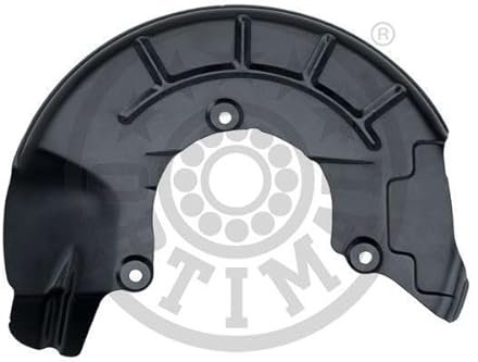 OPTIMAL Ankerblech BSP-1022L Vorderachse links Spritzblech Bremsscheibe schwarz Stahlblech