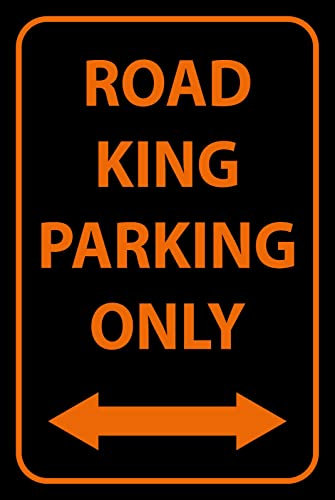 Generisch Blechschild 30x40cm Road King Parking only Straßenkönig darf Hier nur Parken Verkehr