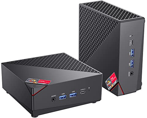 ACEMAGICIAN AM06 Pro Mini PC, AMD Ryzen 7 5800U (8C/16T, BIS zu 4.4Ghz),16GB DDR4 512GB NVME SSD Mini Computer mit 4K Triple Display | Typ-C | Dual Ethernet | WiFi 6 | BT 5.2