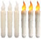 NAKIHOUSE LED Taper Candle Lights Pack of 6 Warm Yellow Flameless Battery Operated Window Candles for Halloween Christmas Wedding Birthday Churches Party Decorations