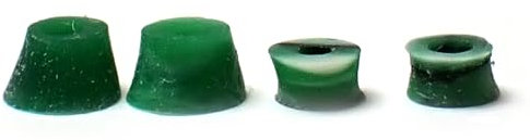SPITBOARDS Fingerboard Swirl Bushings Duro Series 78A White-Green-Black