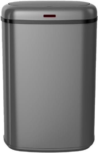 Poubelle cuisine automatique 58L LOGAN en acier INOX Gris Mat