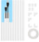 Winter Shore Kit Goulotte Passe Cable de 4m - Cache Cable Mural Blanc - Baguette Tire Fil Peignable pour Montage de TV Murale - Câbles avec Raccords, Coudes & Adhésif - 1,5 x 0,9 x 40 cm, 20 Pièces