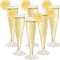 Mispudin 30 Pièces Flûtes à Champagne en Plastique 130ml - Coupe Champagne pour Fête, Anniversaire, Mariage, Camping