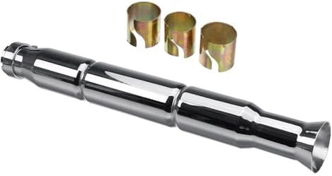 TRASH BIN Motorcycle Exhaust For Chopper For Bobber Custom Universal Motorcycle Muffler Pipe Motocross Exhaust System Reducer Adapters (Color : 1)