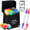 48 Colours Numbered Acrylic Paint Pens with Free App, Dual Tip Acrylic Paint Markers with Brush Tip and Fine Tip for Adults, Kids, Eggs, Wood, Rock, Canvas, Plastic, Stone, Glass, Ceramic