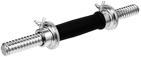 CORHAD Hantelstange Zum Gewichtheben Hantelgriff Aus Robustem Stahl Galvanische Oberfläche Rutschfeste Rändelmuster Für Sicheren Halt Für Fitnesstraining Zu Hause