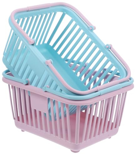 ibasenice Mini Einkaufskorb Für Kinder 16X13X8 Cm Handlicher Aufbewahrungskorb Aus Robustem Material Für Spielzeug Obst Und Gemüse Praktischer Handkorb