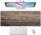 Tapis de souris en bois ancien XL - Grand tapis de souris de jeu - Pour clavier d'ordinateur portable en bois - Tapis de protection de bureau pour homme et femme - 80 x 30 cm