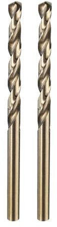 sourcing map 2pcs M35 Cobalt Twist Drill Bit 4.2mm(11/64) Dia High-Speed Steel Metric Drill Bit with Titanium Coating For Drilling Hard Metals, Stainless Steel, Alloy Steel, Cast Iron